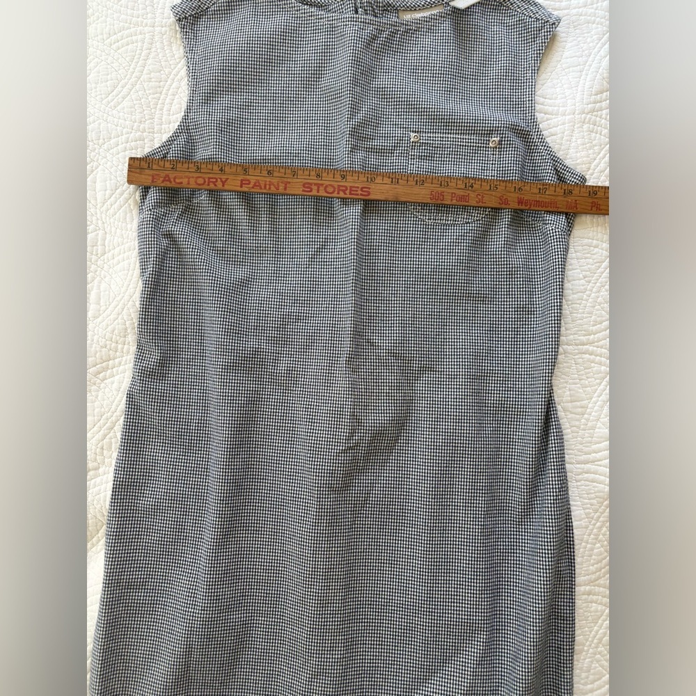 Gingham Liz Claiborne Denim Dress 12 Petite - Picture 8 of 15